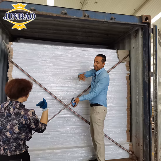 Jinbao 1220*2440*3mm blanc Celuca a coloré le panneau de forme en plastique UV en PVC