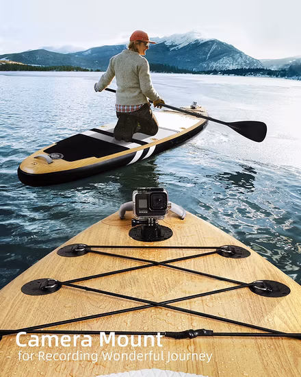 Usine directe vente chaude debout gonflable PVC Double avocat couleur en bois Sup Paddle Board ODM et OEM Yoga Board avec logo du client10'' pour le commerce de gros