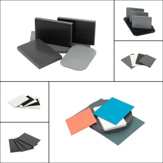 Matériau dur d'utilisation de meubles panneau de mousse rigide feuille de PVC blanc noir jaune gris rouge panneau de plastique dur PVC de couleur